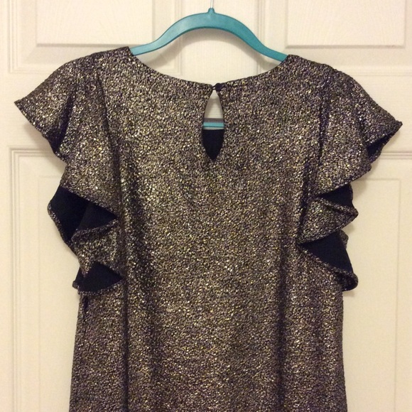 Collective Concepts Flutter Sleeve Shift Dress - Picture 5 of 5